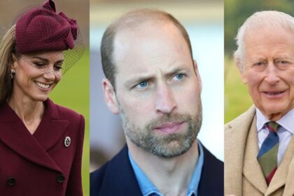 Kate Middleton, Prince William, and King Charles