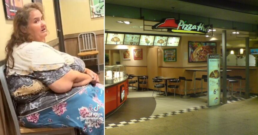 Racist MAGA woman at pizza hut
