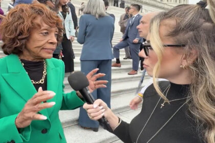 Maxine Waters versus reporter