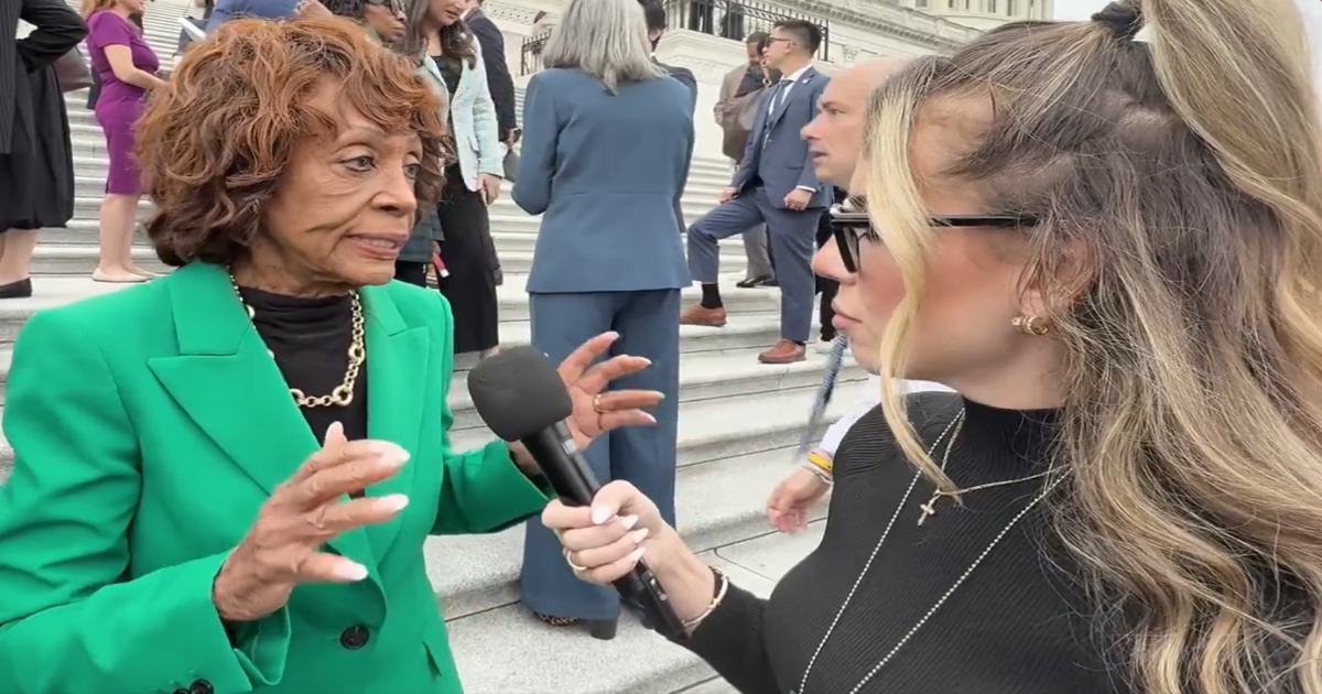 Maxine Waters versus reporter