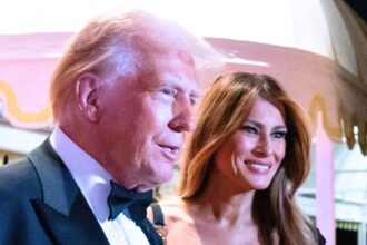 Melania and Donald Trump at Mar-a-Lago