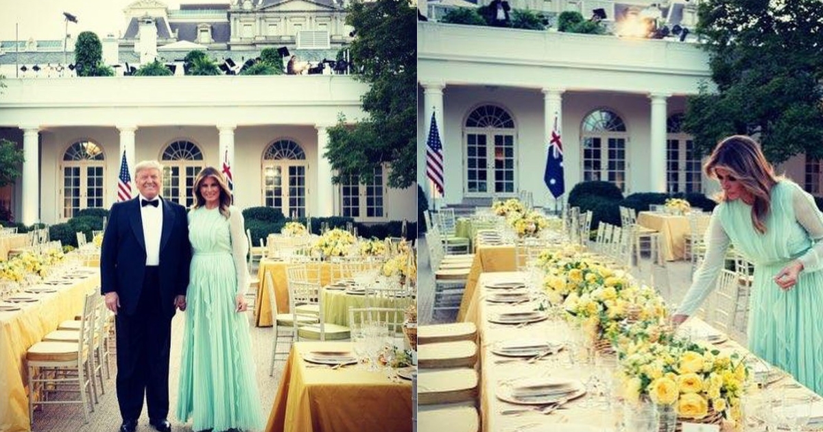 Melania Trump’s office and visitor’s entrance is located in the East Wing.