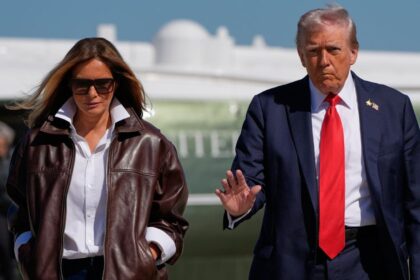 Melania and Donald Trump at 250 years of Navy