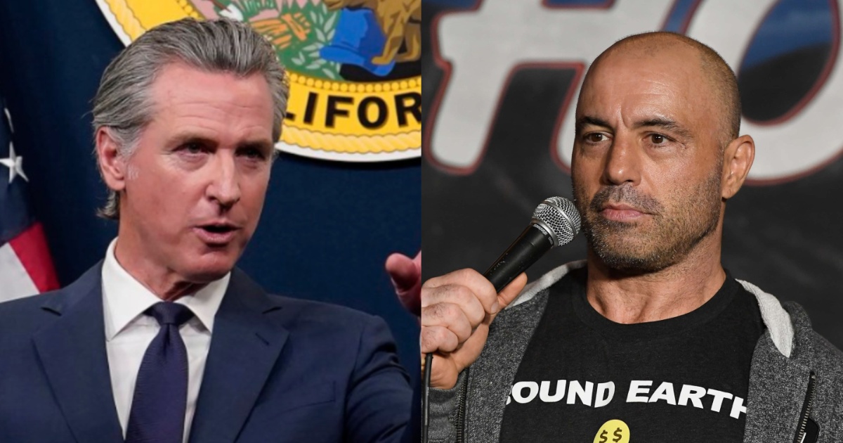 Newsom and Joe Rogan