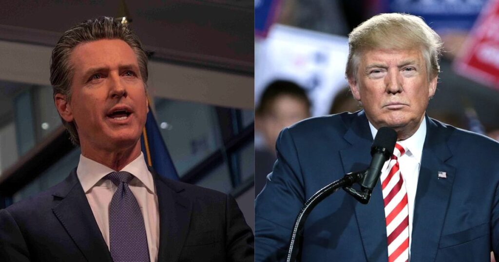 Newsom has attacked Trump's White House makeover