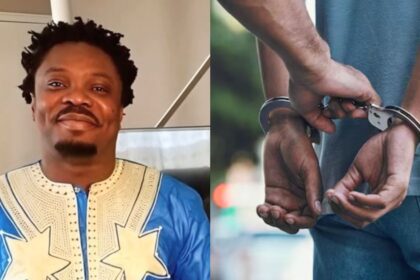 Minnesota police officers looked at Kingsley Fife Bimpong as he lay on the floor in medical distress | Images via X/Mteuzi and Freepik