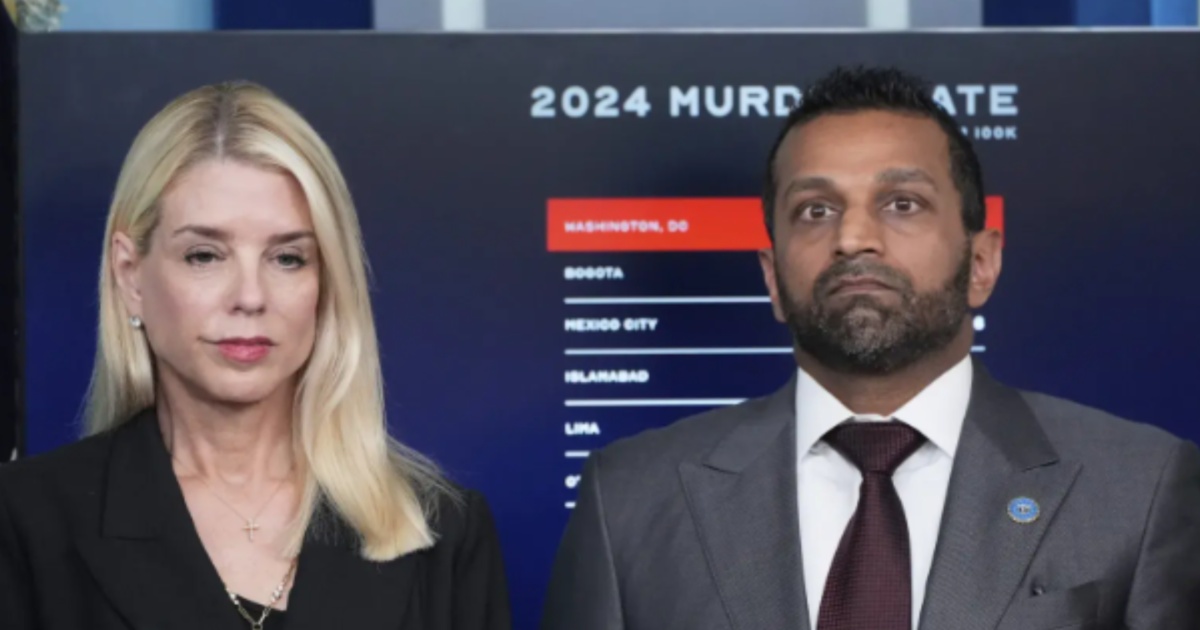 Pam Bondi and Kash Patel