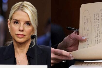 Pam Bondi scripted notes