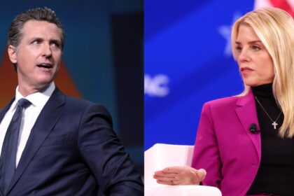 Pam Bondi and Gavin Newsom