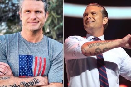 Pete Hegseth an his tattoos