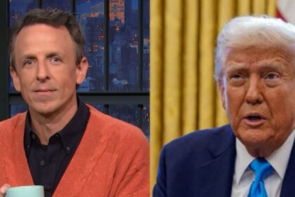 Donald Trump and Seth meyers