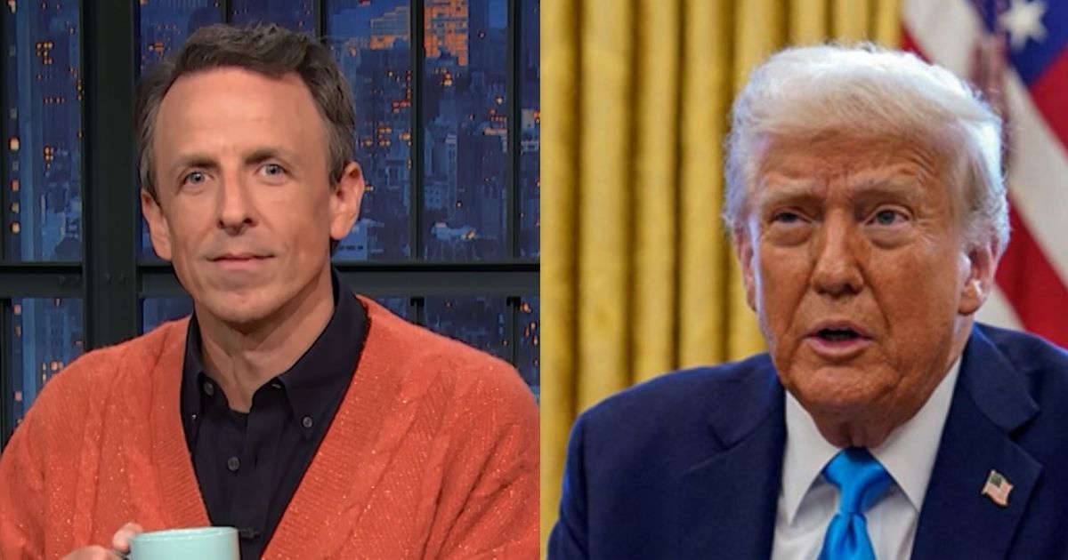 Donald Trump and Seth meyers