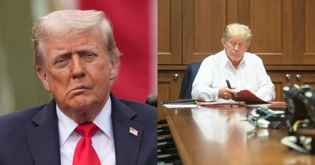 President Donald Trump has returned to the White House after his Walter Reed visit