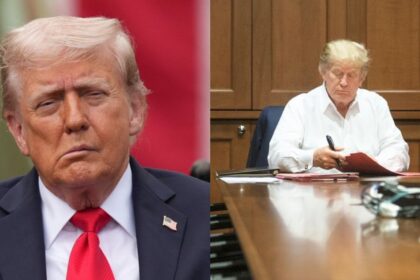 President Donald Trump has returned to the White House after his Walter Reed visit