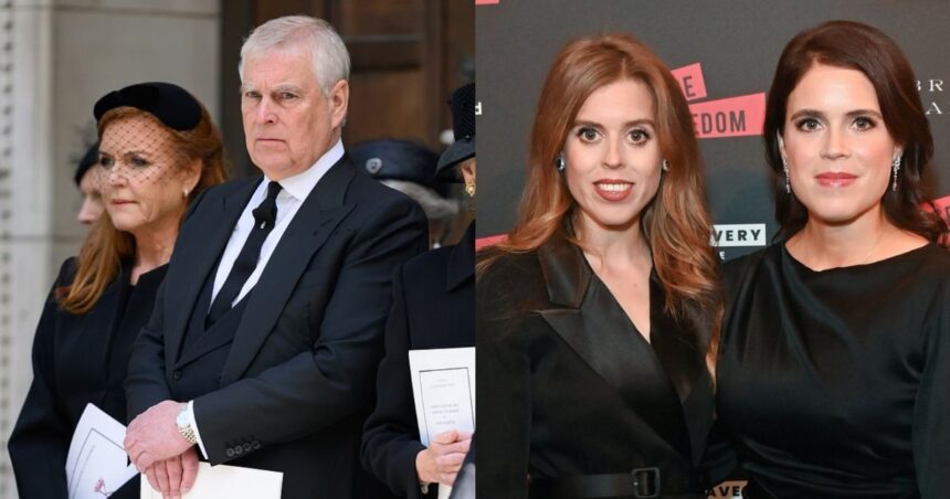 Prince Andrew, Sarah Ferguson, Princess Beatrice, Princess Eugenie