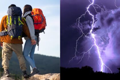 Rescue teams later assisted injured hikers after a lightning strike on Humphreys Peak in Arizona