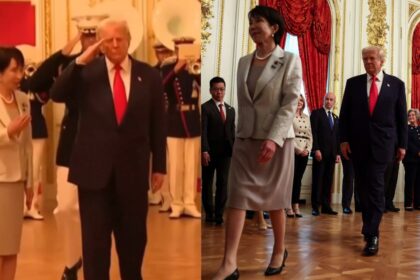 Sanae Takaichi and Donald Trump in Tokyo