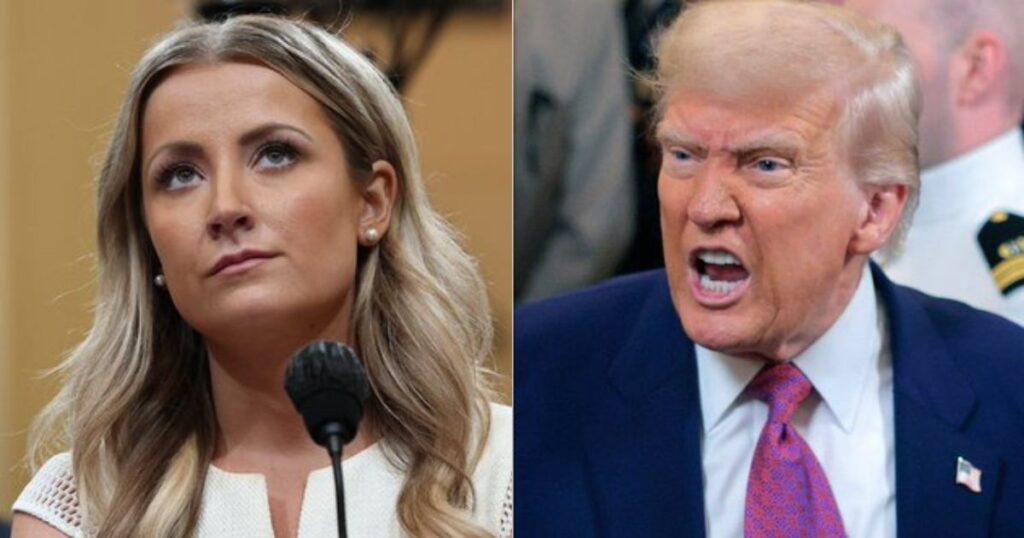 Sarah Matthews and Donald Trump