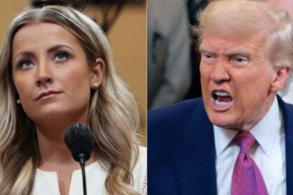 Sarah Matthews and Donald Trump