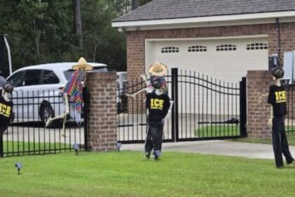 Sheriff’s wife faces public outrage over Halloween decor