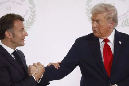 Emmanuel Macron and Donald Trump