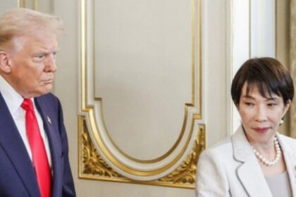 Trump is visiting Japan