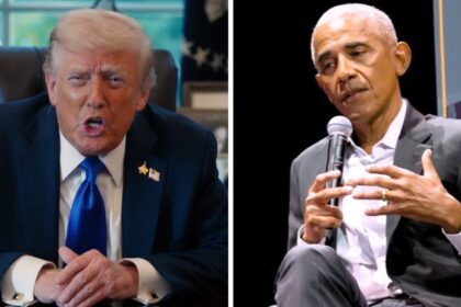 Donald Trump and Barack Obama