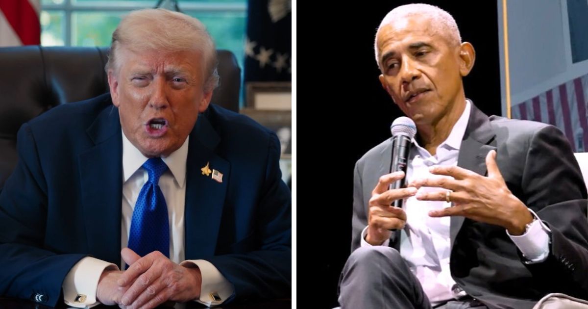 Donald Trump and Barack Obama
