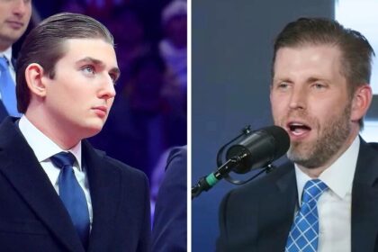 Barron Trump and Eric Trump