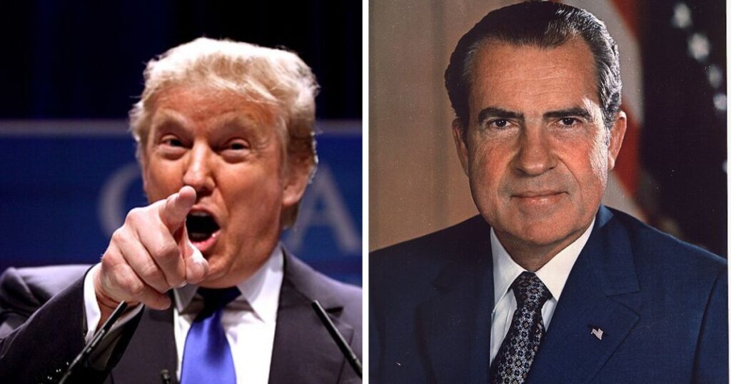 Donald Trump and Richard Nixon