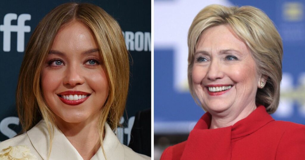 Sydney Sweeney and Hillary Clinton
