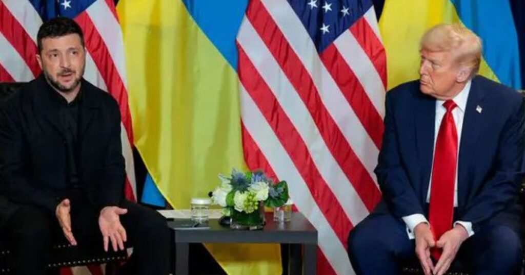 Volodymyr Zelensky and Donald Trump (@SavchenkoReview|X.com).