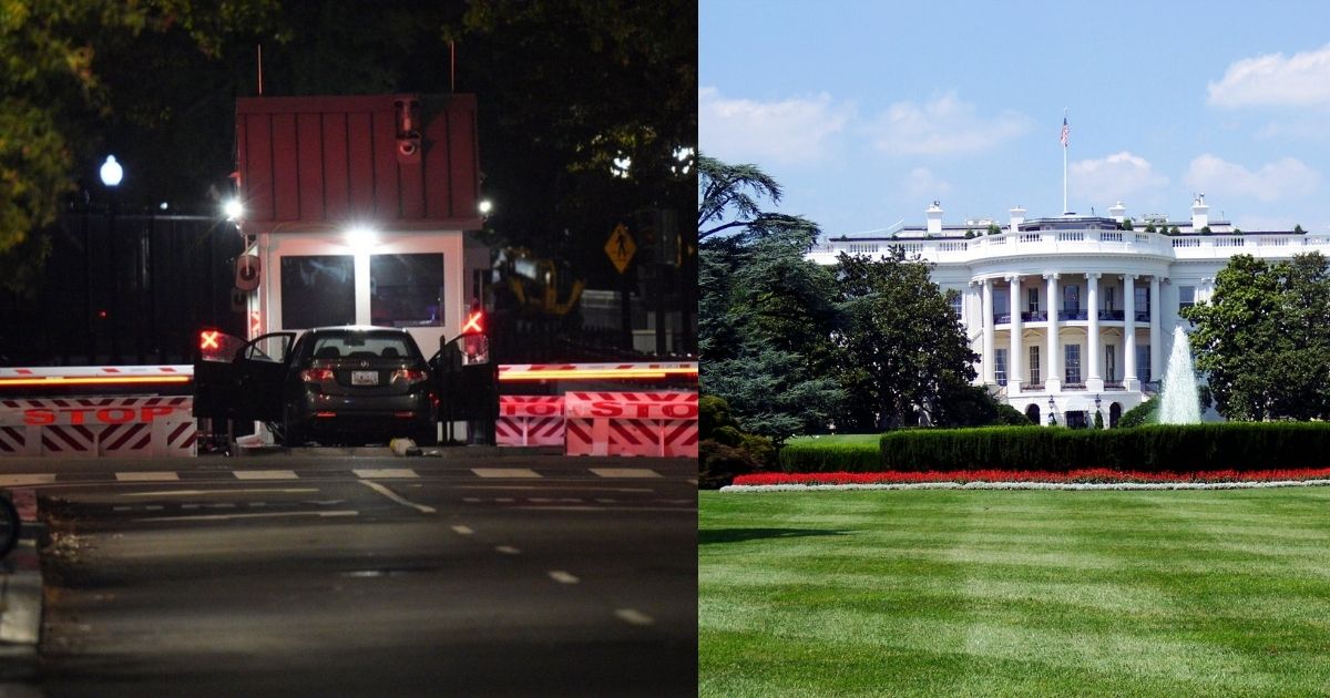 car crash white house