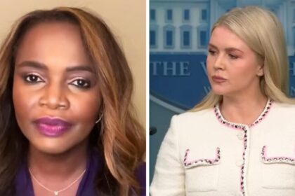 Karine Jean-Pierre and Karoline Leavitt