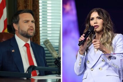 JD Vance and Kristi Noem