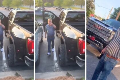 Racist man attacks Black Woman