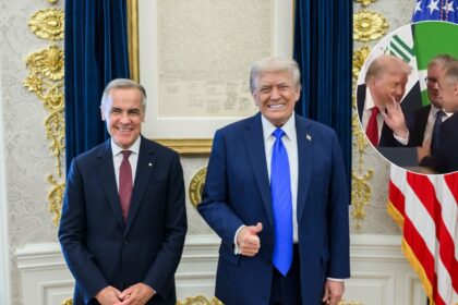 Donald Trump and Mike Carney