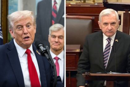 Donald Trump and Jack Reed