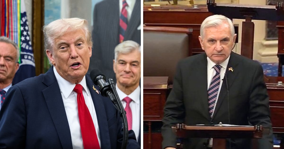 Donald Trump and Jack Reed