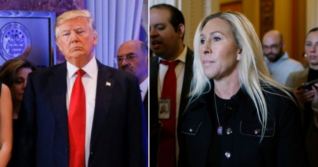 trump n marjorie taylor greene