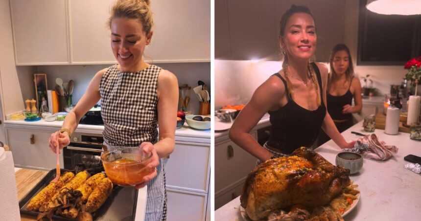 Amber Heard’s Thanksgiving festivities.