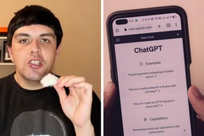 Anthony Cesar Duncan shared his shocking story of how using ChatGPT led to AI psychosis and mental health issues. (left- @anthonypsychosissurvivor/TikTok) and ( right- via Pexels).