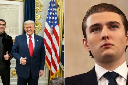 Barron Trump Gave a Surprising Reaction to Ronaldo's White House Visit