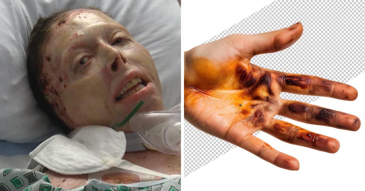 Burn survivor Judy Malinowski gave a video testimony from a hospital bed after being set on fire