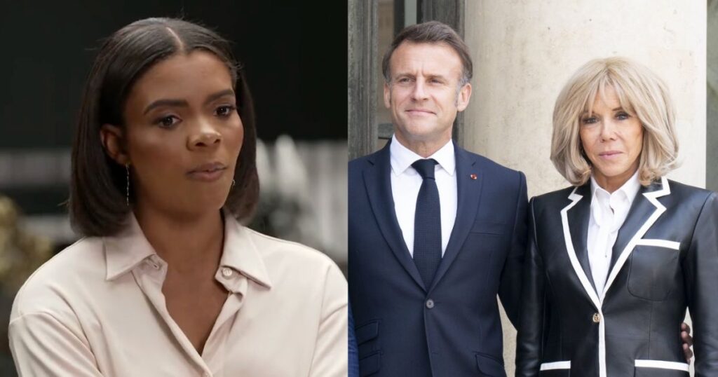 Candace Owens and Emmanuel Macron with Brigitte