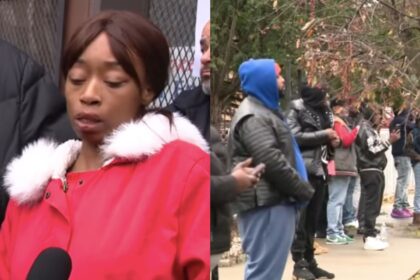 Carshawnda Hatter, the mother of the 9- year old kid who was attacked by a mob of kids in Chicago demands justice alongside other people from the community. (Images from- @WGN News|YouTube).