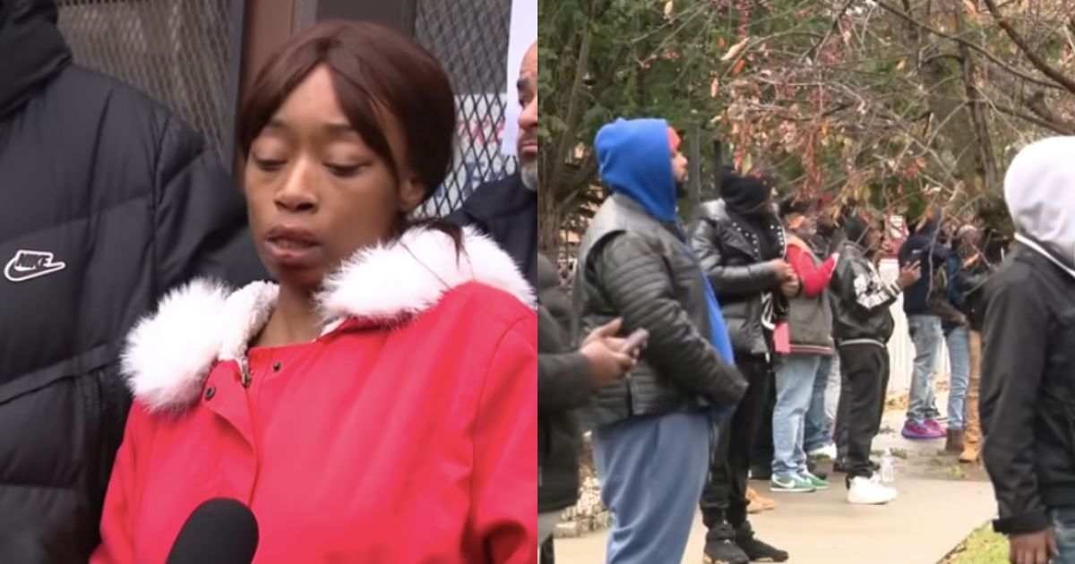 Carshawnda Hatter, the mother of the 9- year old kid who was attacked by a mob of kids in Chicago demands justice alongside other people from the community. (Images from- @WGN News|YouTube).