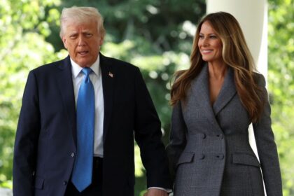 Melania Trump’s slate cold face beside husband Donald Trump was not always the case