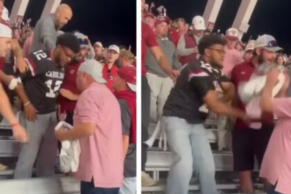 Black man slaps a white man during a college football game. Here’s what happened next