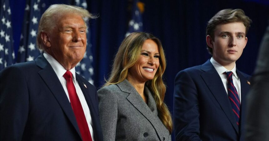 Internet curious as Donald Trump’s youngest son Barron opts to hide in shadows